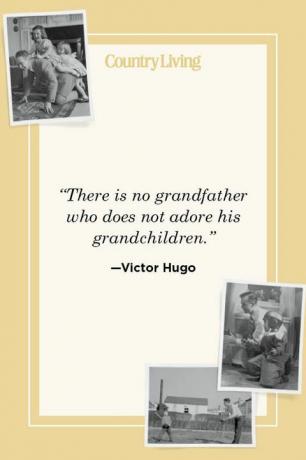 "Nav neviena vectēva, kurš negodinātu savus mazbērnus" - Viktors Hugo