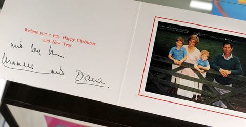 Prinča Čārlza un princeses Diānas Ziemassvētku kartīte