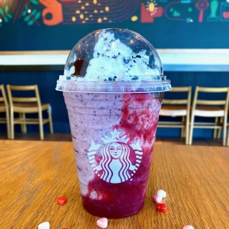 mīlestība bug frappuccino no Starbucks