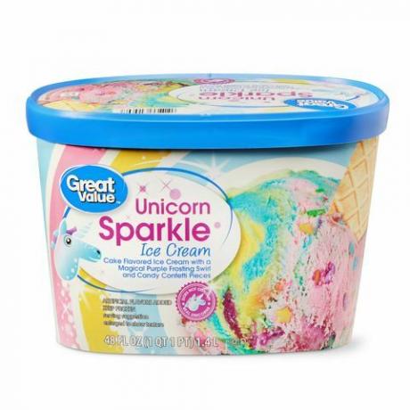 Saldējums Walmart Unicorn Sparkle