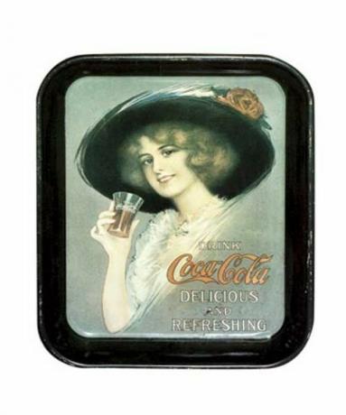 vintage coca cola paplāte