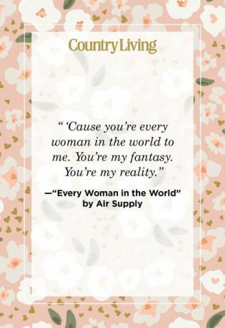 citātu kartīte, kurā teikts, ka tu man esi katra sieviete pasaulē, tu esi mana fantāzija, tu esi mana realitāte