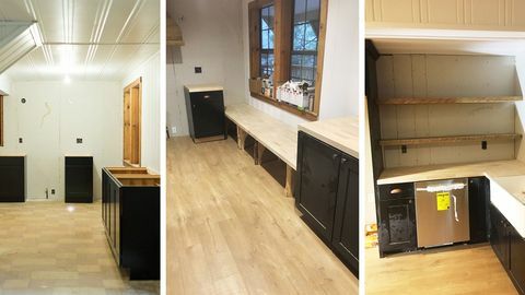 Pirms un pēc: skatiet, kā novecojusi virtuve kļūst par sapņu virtuvi