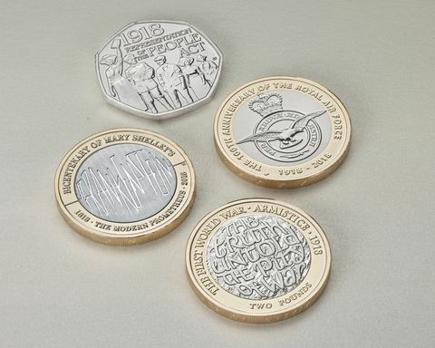 Royal Mint 2018 piemiņas monētas