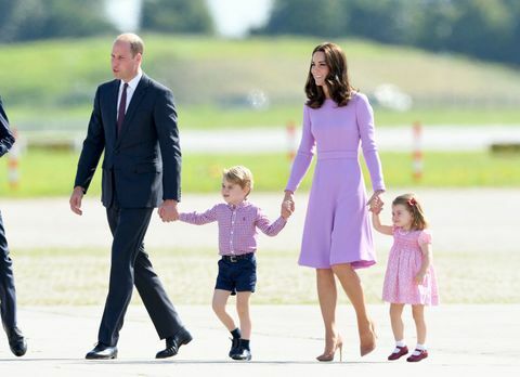 Princis Viljams, princis Džordžs, Kembridžas hercogiene un princese Šarlote Vācijā