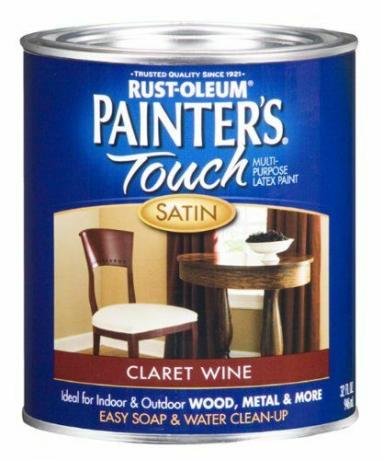 Rust-Oleum gleznotāji Touch Quart Latex, Satin Claret vīns