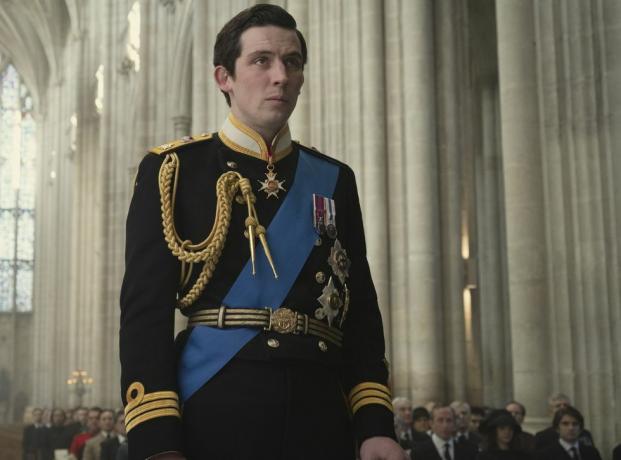 kroņa s4 attēlā redzams princis Čārlzs Džoš o Konors filmēšanas vieta Vinčesteras katedrāle