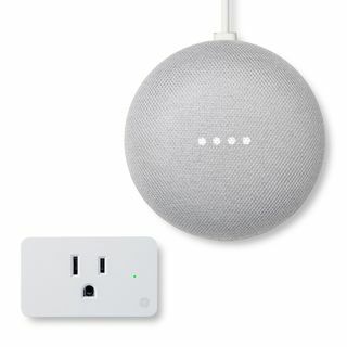 Nest Mini Google asistents + GE Smart Plug Bundle