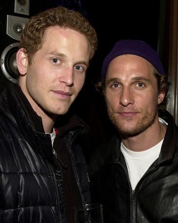 Cole Hauser Matthew Mcconaughey laikā gq lounge karaoke vakarā gq lounge Losandželosā, Kalifornijā, Amerikas Savienotajās Valstīs, fotogrāfija: j vespawireimage