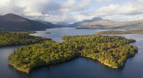 Tiek pārdota apmēram 103 akru liela sala, kas atrodas pie dienvidu Loch lomond rietumu krasta