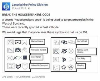 Lanarkshire Policijas nodaļas laupītāju kods