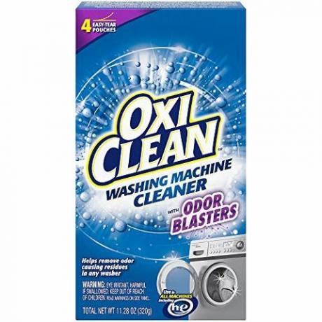 Veļas mazgājamās mašīnas OxiClean tīrītājs