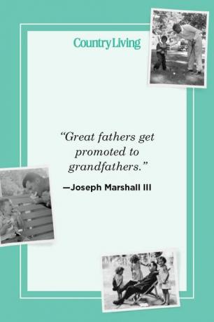 “Izcilie tēvi tiek paaugstināti par vectēviem” - Džozefs Maršals iii