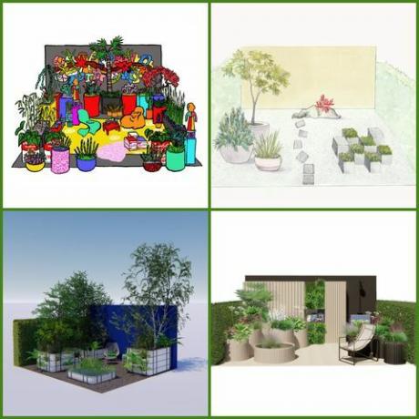 rhs Chelsea ziedu izstāde 2021. gada konteineru dārzi