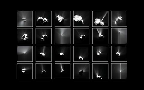 Kosmosa kuģa Rosetta komētas 67P / Churyumov-Gerasimenko (67P / C-G) foto