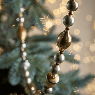 Vintage Style Bauble Garland - Gold Mix